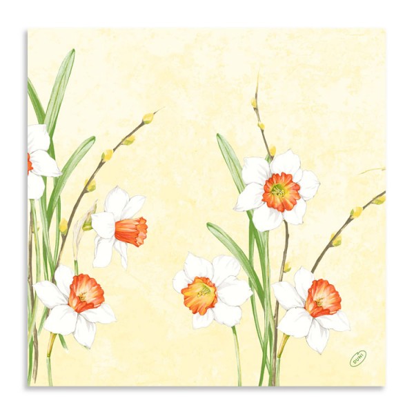 40er Klassikserviette "Daffodil Joy"
