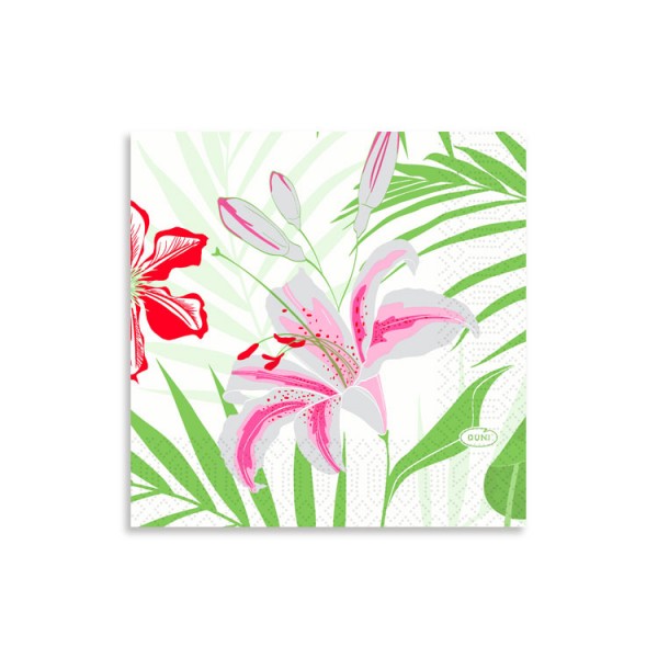 24er Cocktailserviette "Tropical Lily"