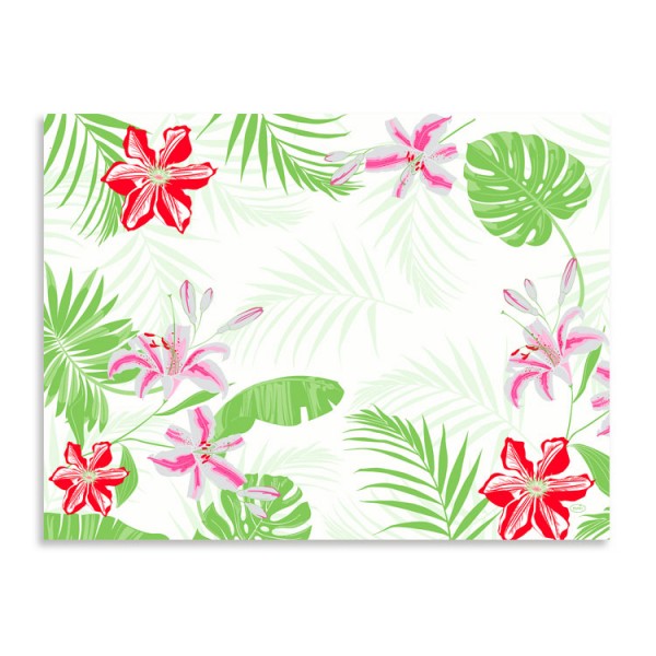 Papier Tischsets "Tropical Lily"